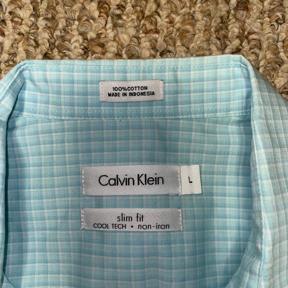 LOT of TWO Dress Shirt - Vintage POLO Ralph Lauren - Slim FIT Calvin Klein (L) - Picture 2 of 6